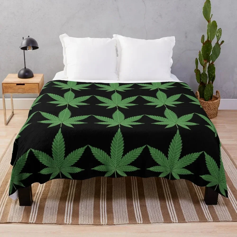 

Weed Throw Blanket Luxury Thicken Flannel Camping Nap Blankets