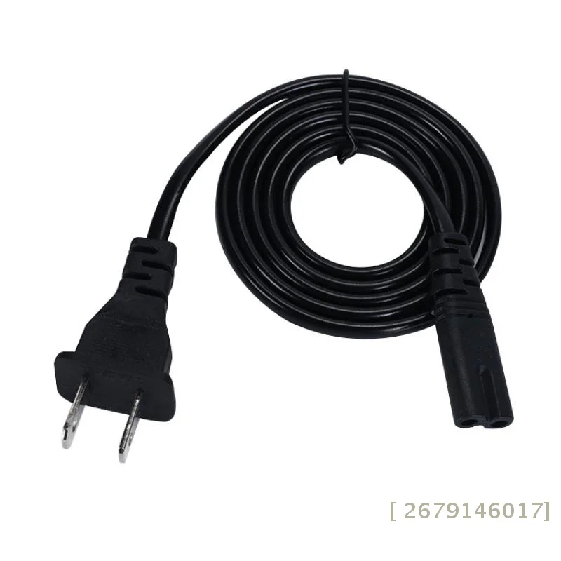 【YY26】US Plug Power Cable 2pin For Figure 8 Compatible Devices 2 Prong Electrical Cord For Laptop Charger TV Radio Speaker