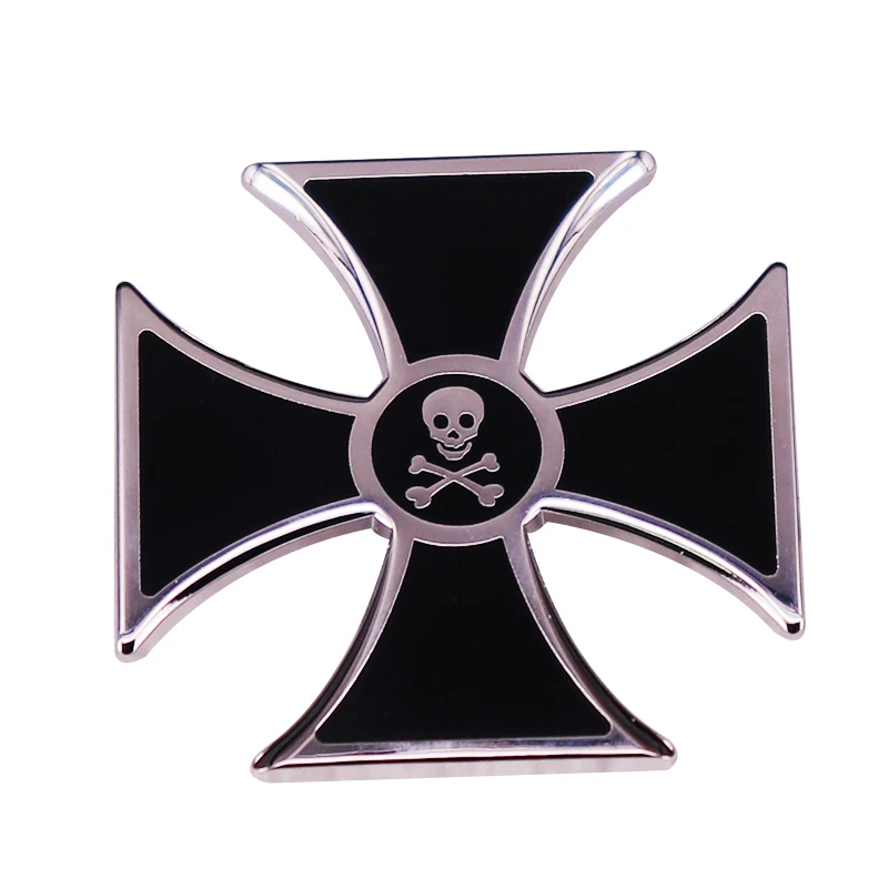 Germany Iron Cross Badge Death Skeleton Brooch Military Jewelry