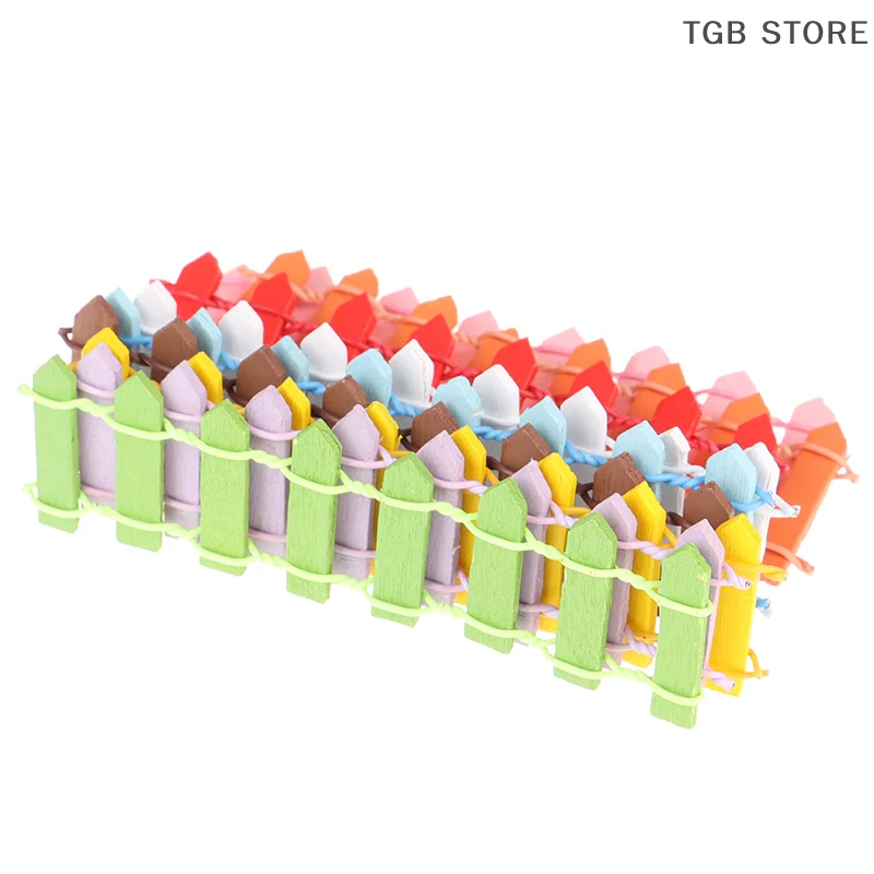 

5 шт. случайный маленький деревянный забор миниатюрный DIY сказочный сад микро кукольный домик ворота декор