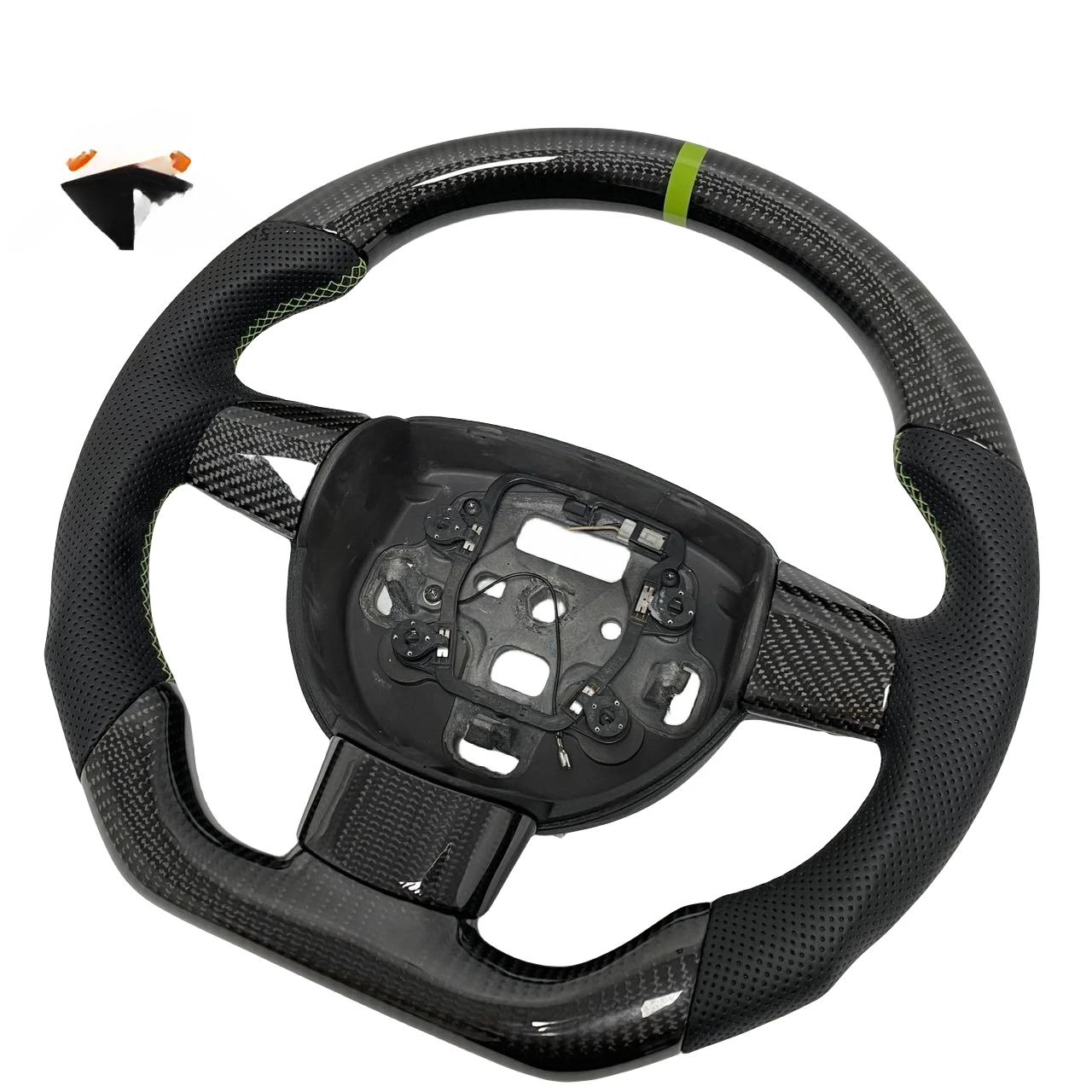 Factory Custom Glossy Carbon Fiber Steering Wheel For Fordss Focuss RS