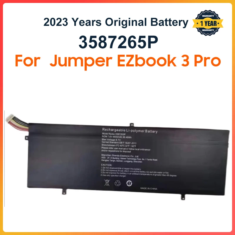 Imagem -01 - Bateria do Portátil Adequado para Jumper Ezbook Pro v3 v4 Lb10 P313r Wtl3687265 Hw-3687265 p 3585269p 32821222s bateria do portatil adequado para jumper ezbook pro v3 v4 lb10 p313r wtl3687265 hw 3687265 p 3585269p 32821222s 01