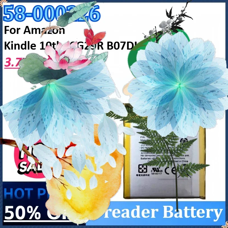 

New 58-000226 3.7V 890mAh E-reader Battery for Amazon Kindle 10th J9G29R 53-014490 Kindle Touch 2019 Kindle 10th Gen 2019