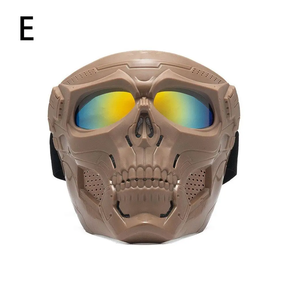 Kreative Schädel Motorrad Reit Maske Retro Harley Maske Winddicht Staubdicht Gesichtsmaske Outdoor Brille Einstellbare Gummiband