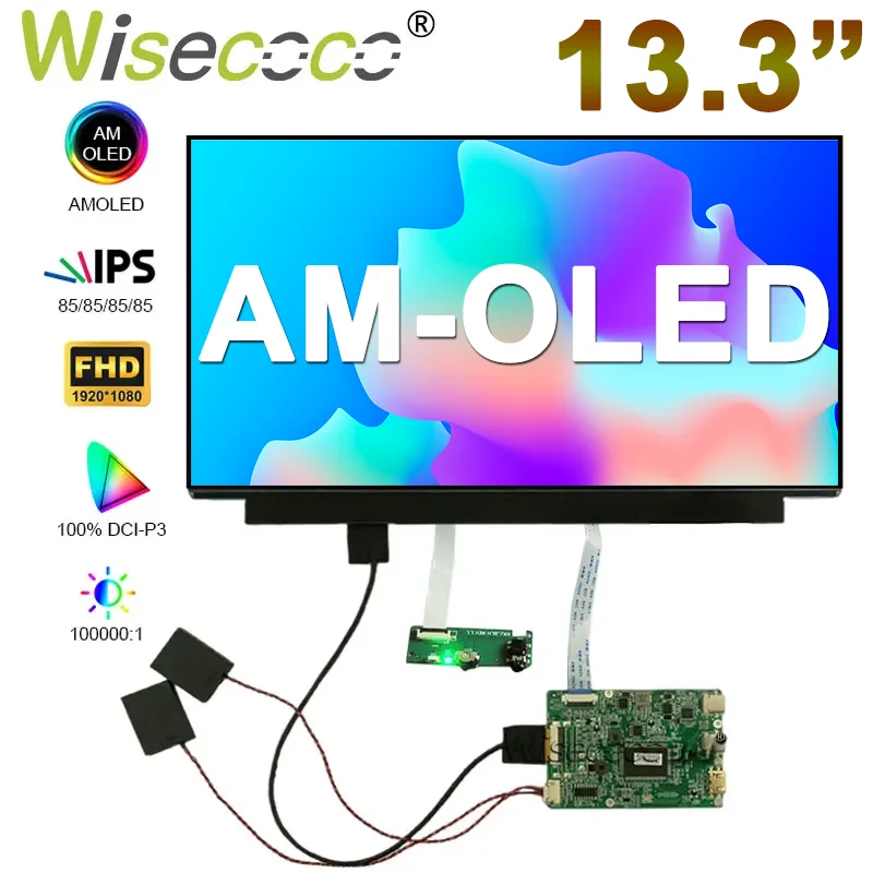 AMOLED Touch Display 13.3 Inch 1920x1080 IPS OLED Raspberry Pi Display USB-C Controller Board