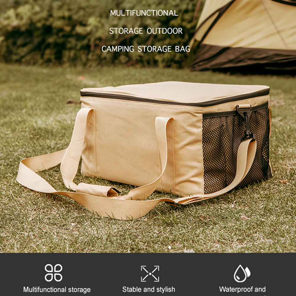 

Camping Gas Tank Storage Bag Oxford Cloth Gas Stove Canister Pot Carry Bags Wear Resistant Large Capacity for Cassette Furnace