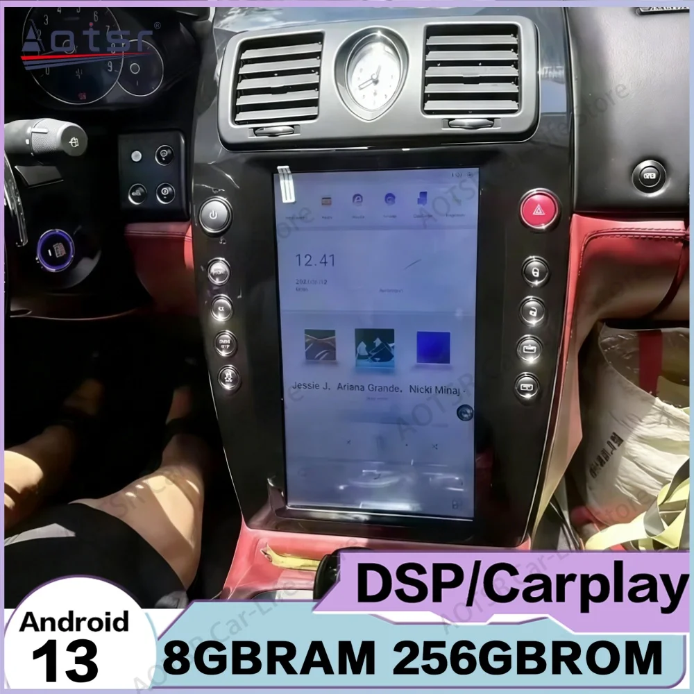

Для Maserati Quattroporte 2004-2012: Мультимедийная система Qualcomm Android 13 с GPS-навигацией, автомобильное радио, голосовое управление, экран, головное устройство