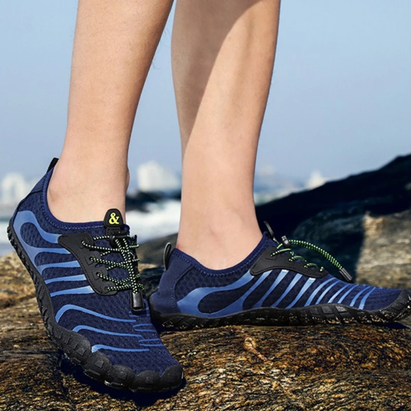 

Мужская обувь для занятий спортом на воде, повседневные кроссовки, легкие быстросохнущие пляжные туфли для дайвинга, нескользящая летняя мужская обувь