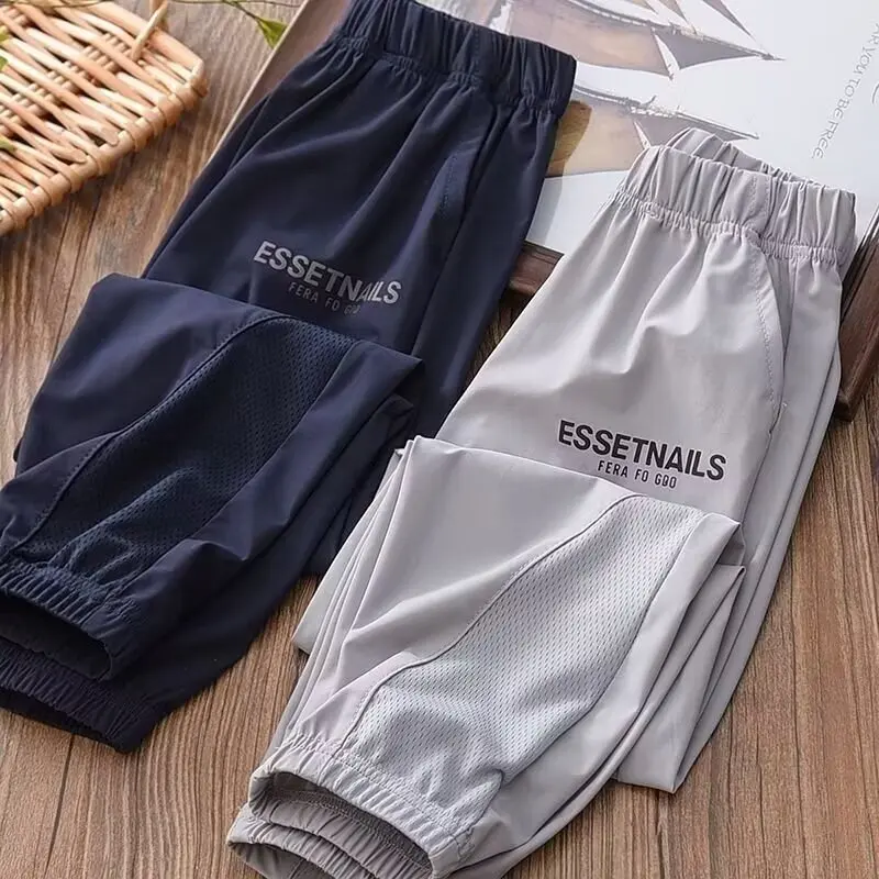 

Summer Kids Boys Wear Children'S Outdoor Clothes Trendy Sweatpants Loose Sports 5 6 7 8 9 10 11 12 13 14 15 Year Pants