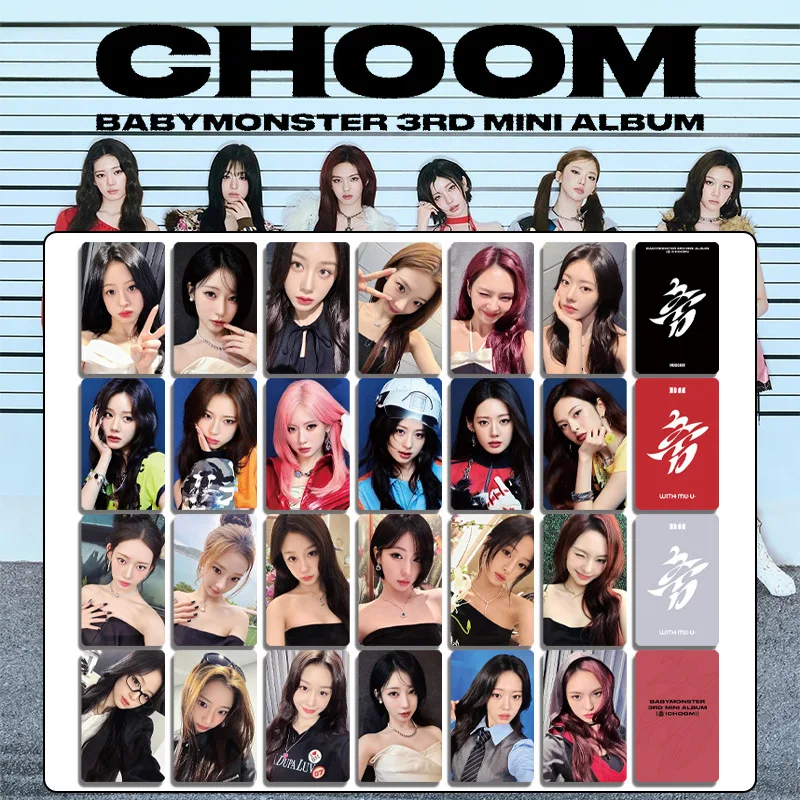 

KPOP Lomo Cards BABYMONSTER New Album CHOOM Photo card postcard Lucky Card RUKA AHYEON ASA CHIQUITA RAMI RORA PHARITA Fans Gift