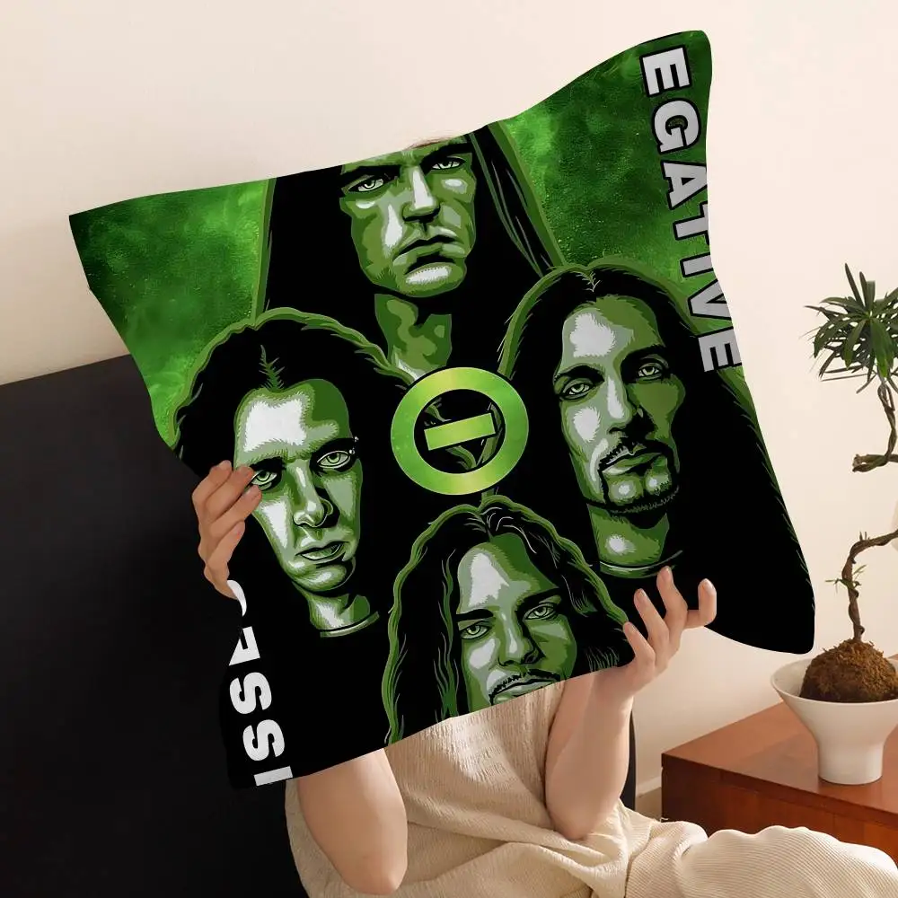 Band T-Type O N-Negative Pillow Gift Home Office Decoration Bedroom Sofa Car Cushion Cover case 45x45