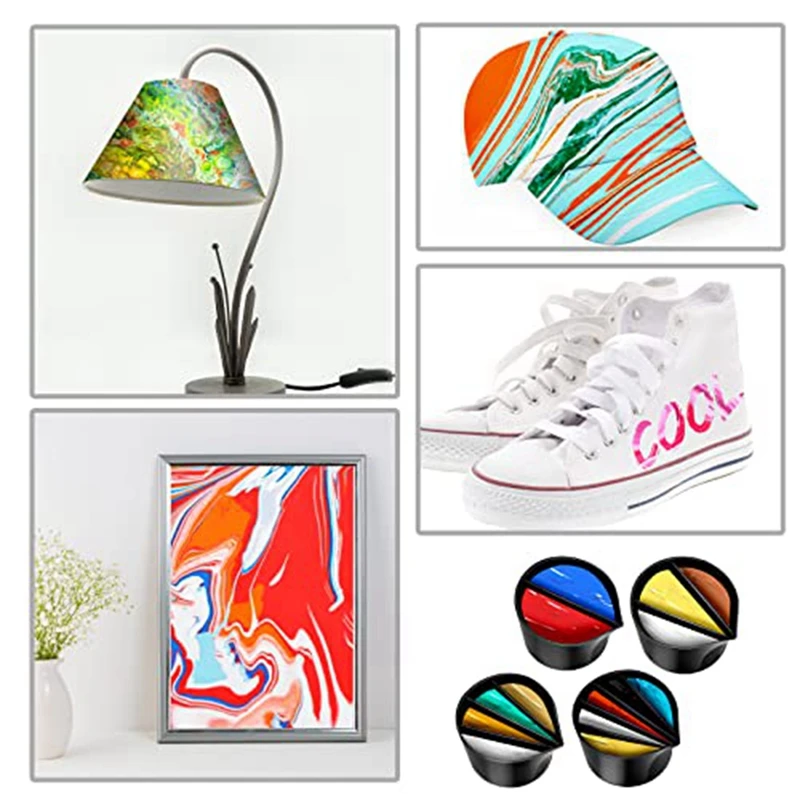 1 Set Split Cups For Paint Pouring Silicone Pour Cup Bundle Multi Channel Paint Pouring Tools For DIY Crafts Resin