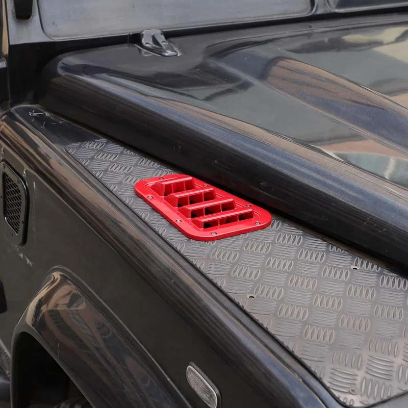 1 paar Auto Vorne Motorhaube Motorhaube Vents Haube Air Outlet Trim Abdeckung Für Land Rover Defender 90 110 130 2004-2019 Auto Zubehör – Detail 9