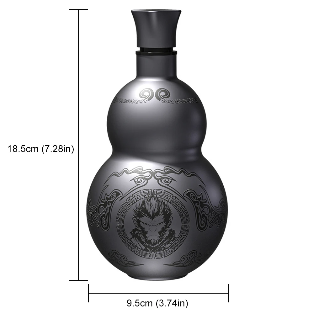 316 الفولاذ المقاوم للصدأ Wukong طبقة مزدوجة ترمس مفرغ 500 مللي المحمولة قرد القرع زجاجة ماء الاحتفاظ بالحرارة كوب معزول زجاجة #6