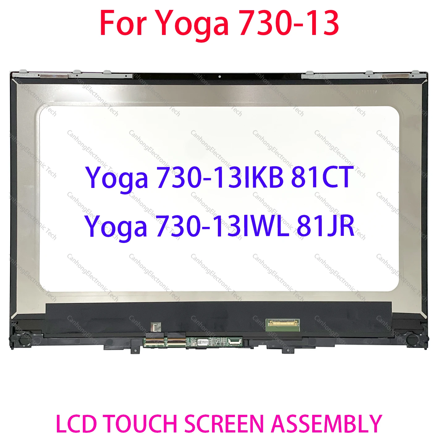 13.3"1080p For Lenovo Yoga 730-13 730-13IKB 81CT 730-13IWL 81JR LCD Screen Touch Replacement Assembly With Frame 5D10Q89746