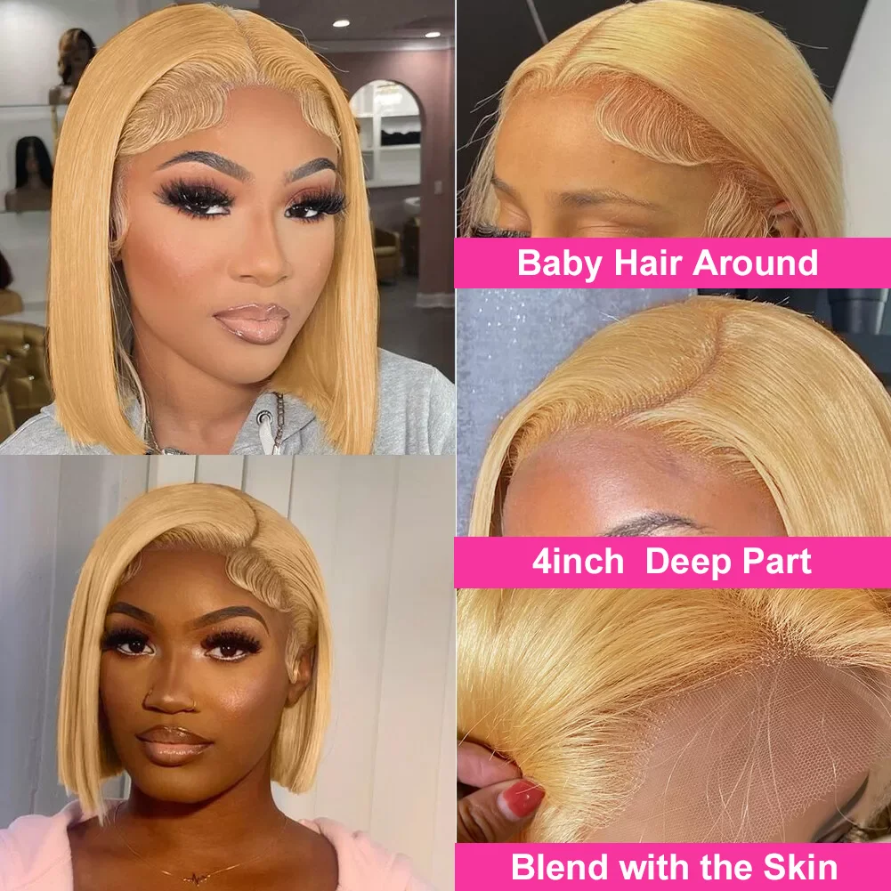 27 # Bal Sarışın Dantel Ön P - Glueless Wear And Go Human Hair Wig incelemesi ve fiyatı
