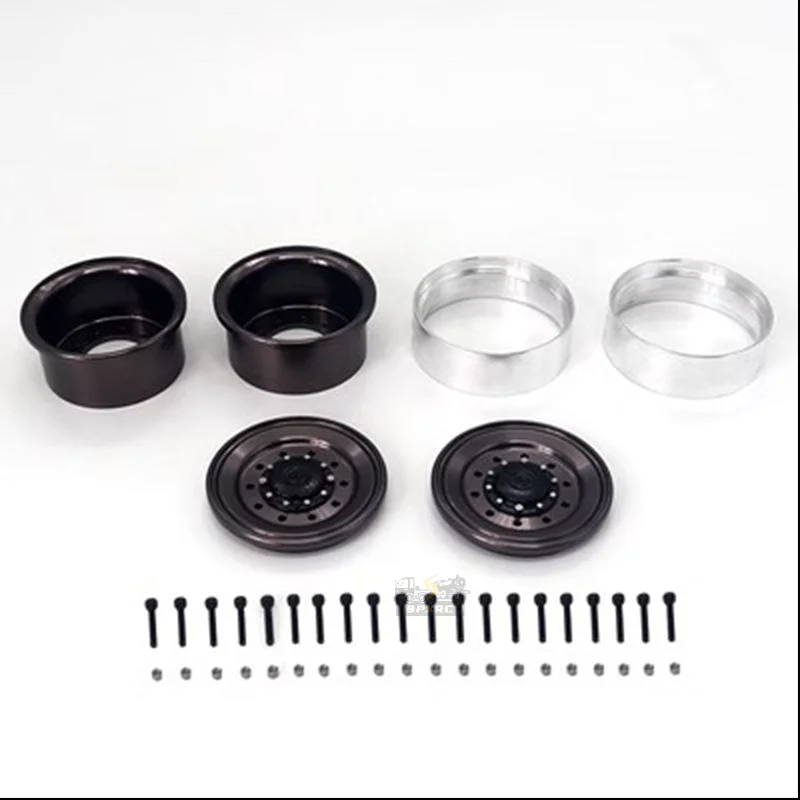 JDM-193 XS45 Front Wheel Hub Is Suitable For Upgrading Parts Of 1/14 Rc Trailer Tractor Truck Car For Tamiya  Lesu Scania