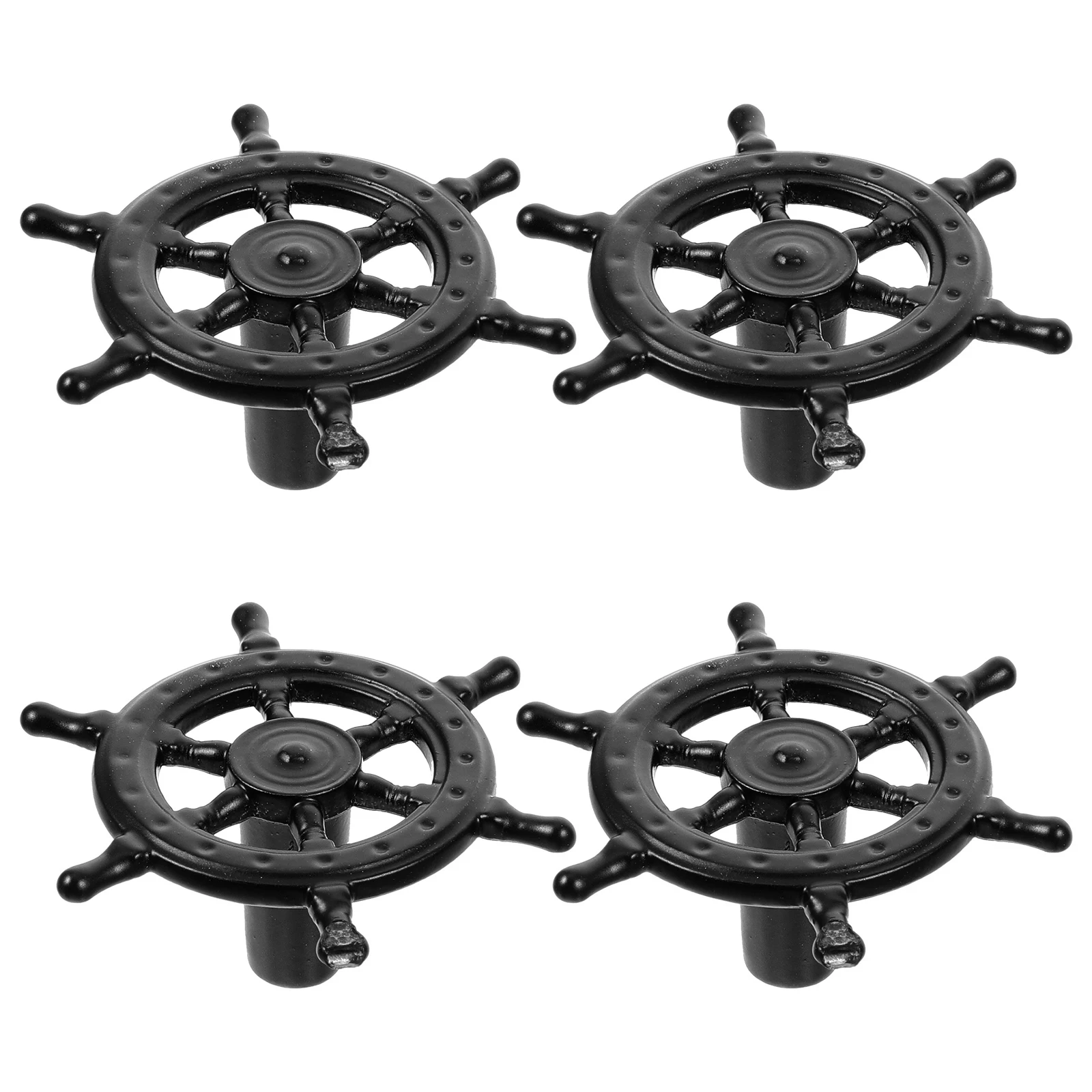

4pcs Vintage Anchor Door Handle Zinc Alloy Cabinet Pulls Dresser Knobs Furniture Hardware Retro Wardrobe Handles