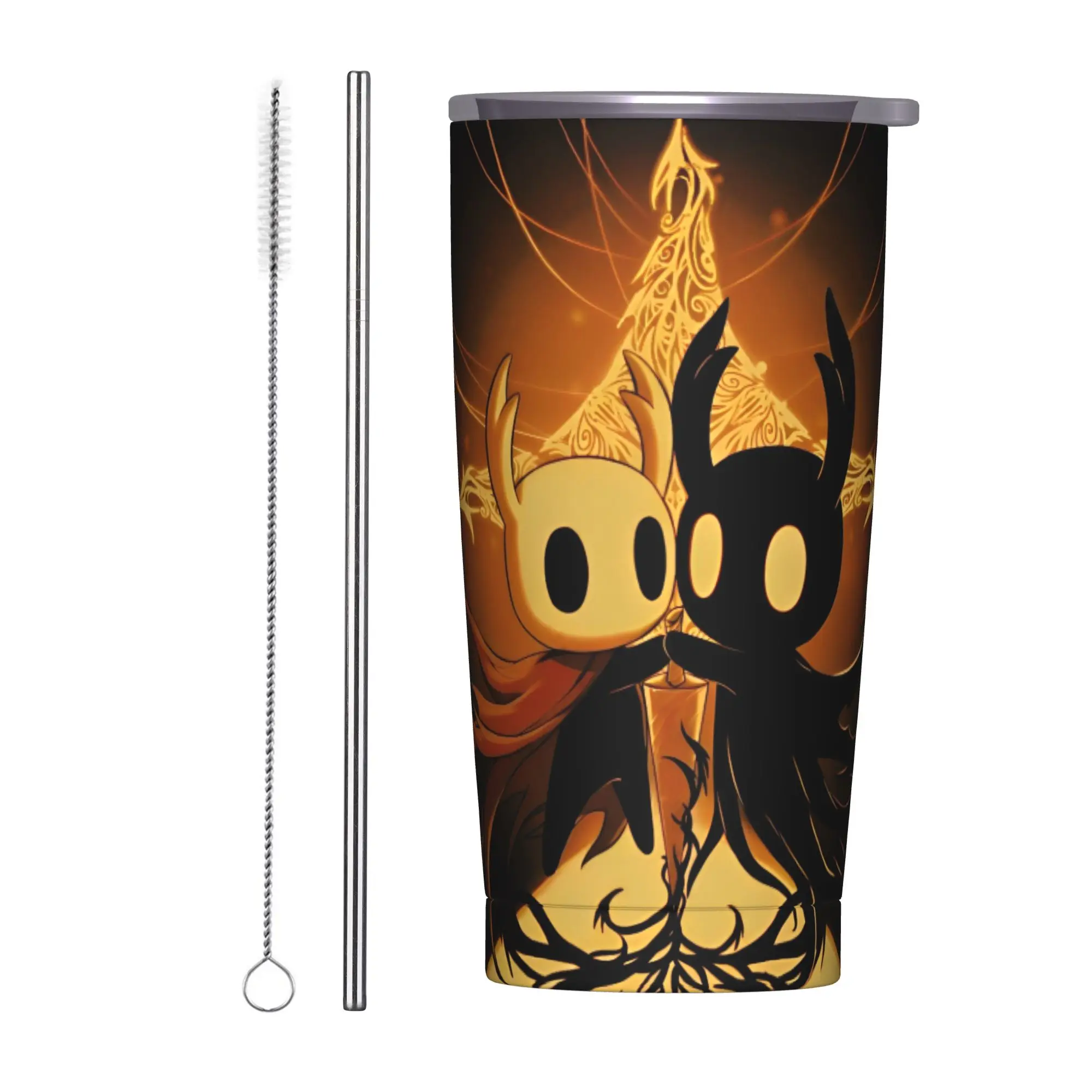 

Hollow Knight Tumbler Vacuum Insulated Aesthetics Thermal Cup Vacuum Flask Office Home Mugs Hot Cold Drink, 20oz