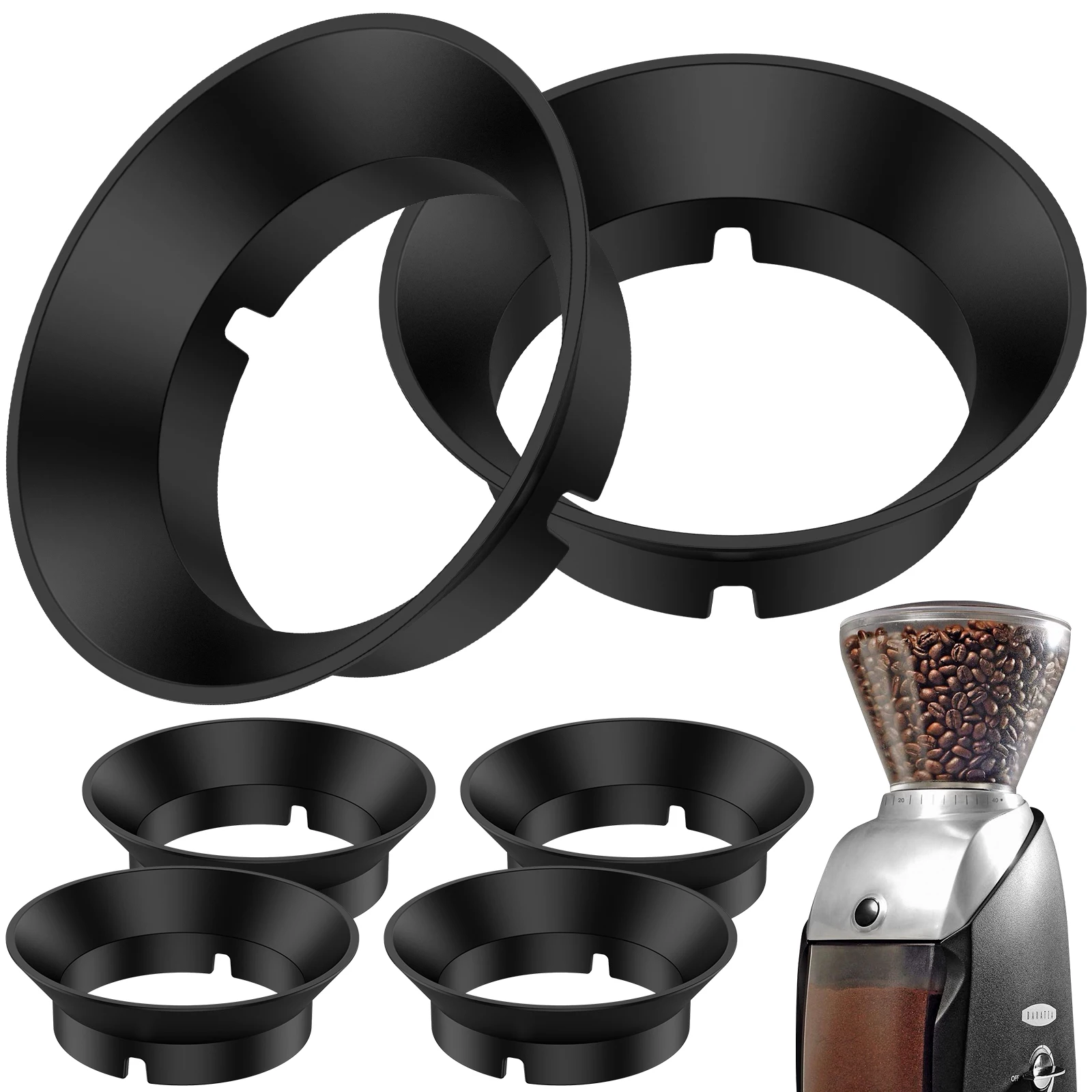 6 件 Coffee Grinder Gasket Replacement Compatible with Virtuoso Encore Grinder Food Grade Silicone Burr Coffee Grinder Sealing g