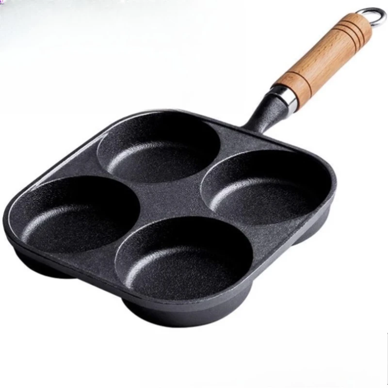 

Fried egg pan cast iron four-hole household deepened egg burger machine mold