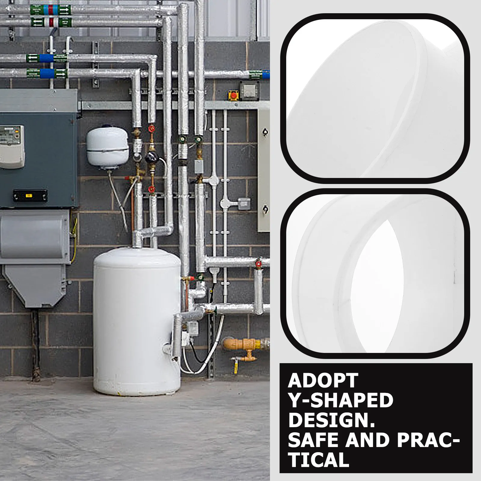 

1 шт. Аксессуар для вытяжного вентилятора: Трехходовой разветвитель воздуховода с двумя отводами, соединитель для вентиляционной крышки сушилки, 3-ходовой адаптер для шланга