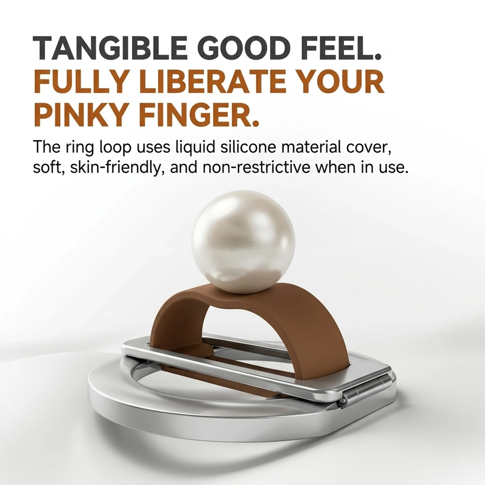 Universal Magnetic Folding Phone Stand Grip Silicone Finger Phone Holder Ring 360° Rotation Holder For Magsafe iPhone Samsung - view 6