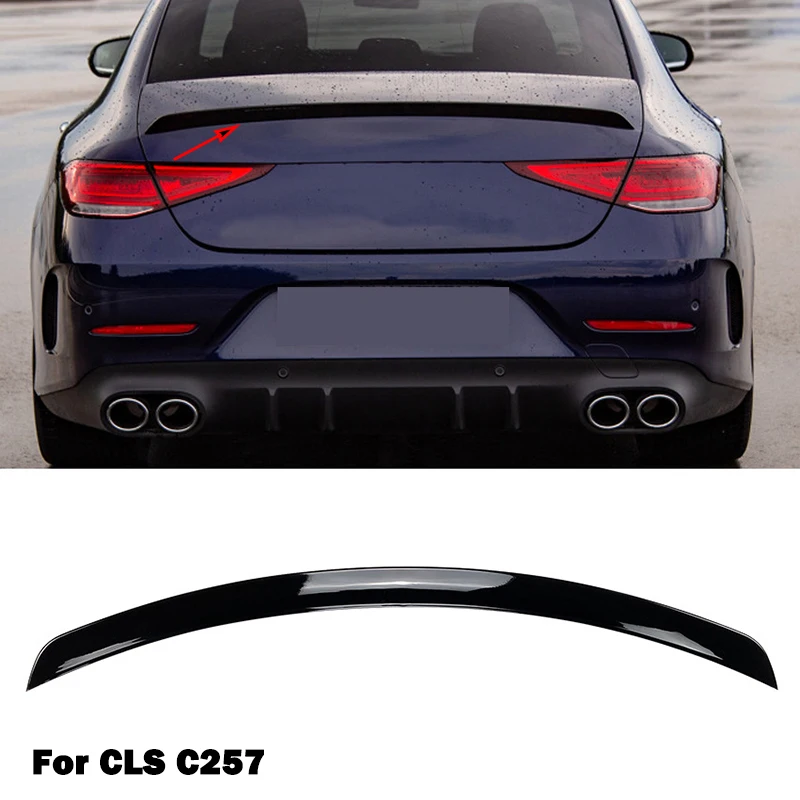 

For Mercedes Benz CLS C257 W257 CLS350 CLS300 CLS450 CLS260 Rear Spoiler Diffuser Trim Tail Wing Trunk Spoilers