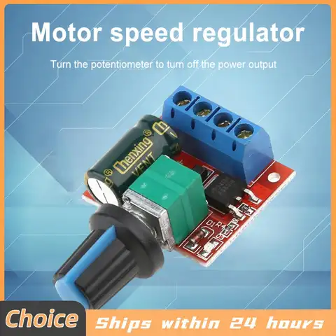 3-10pc 5A 90W PWM 12V DC Motor Speed Controller Module DC-DC 4.5V-35V Low Voltage Motor Speed Controller Adjustable Drive Module