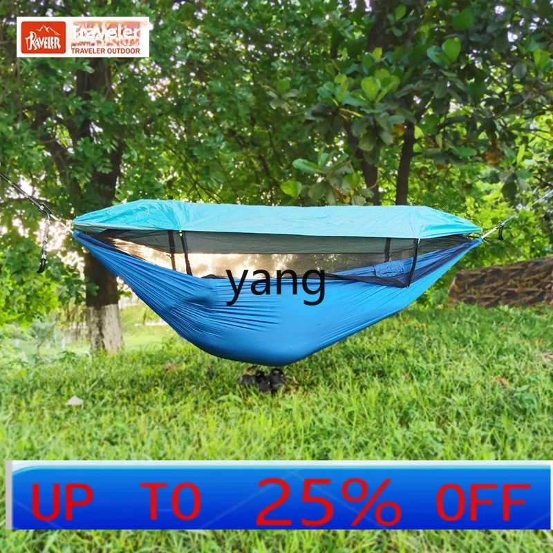 

lmm Hammock Outdoor Mosquito Protection Sun Shade Cloth Quick Open Full Open Net Single Double Swing