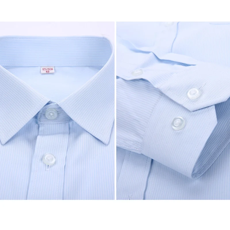 Heißer Verkauf männer Sozialen Hemd Langarm Business Casual Slim Fit Solide Formale Weiße Kleid Shirts Männer Kleidung Plus Größe 7XL 6XL