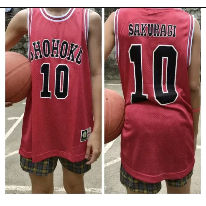 qq78Request7Mitsui Anime Sakuragi Hanamichi Rukawa Cosplay Slam Dunk Shohoku School Basketball Team Jersey Quality Sportswear Co - view 5