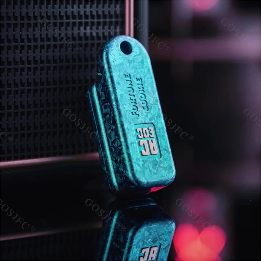 ACEDC Crystal Titanium Fortune Cookie Unlimited Push Slider Fidget Spinner Cool Fidgets Slider Stress Relief Toy