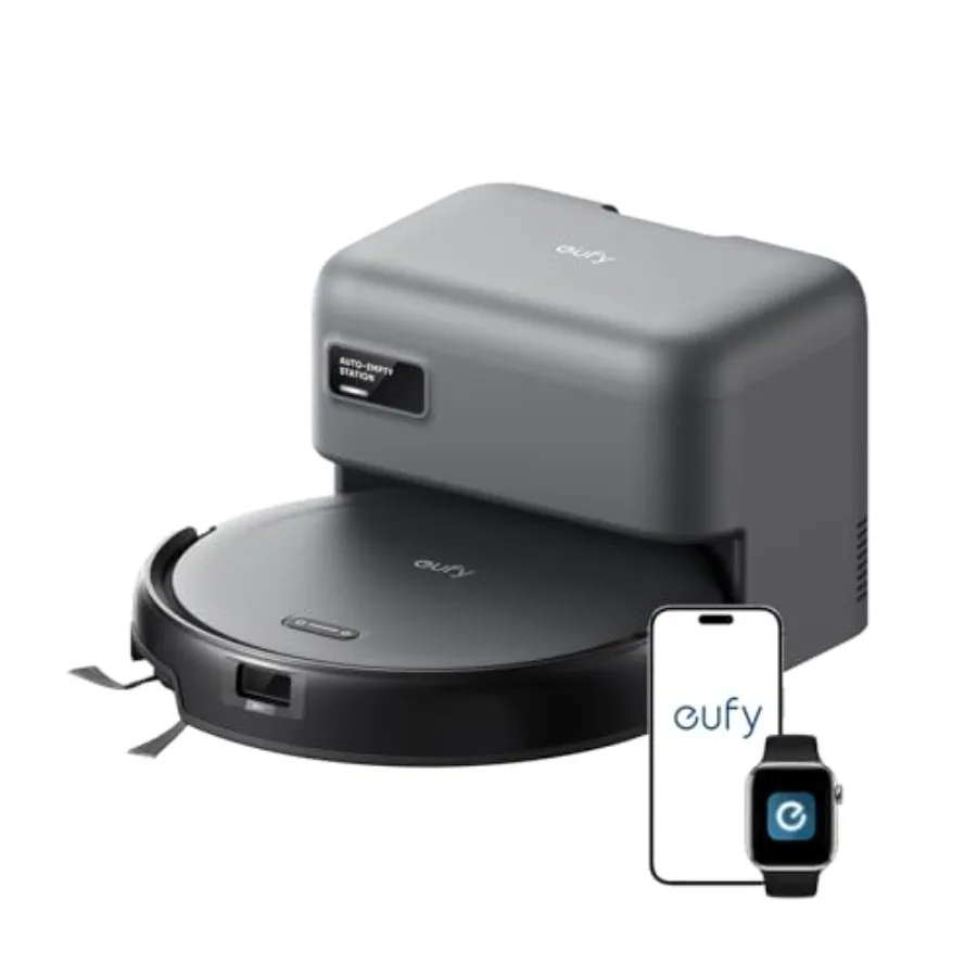 C10 Robot Vacuum Self Emptying, 8 Weeks Hands Free, Advanced Smart Mapping with LiDAR Navigation, 2.85-Inch Slim Design, Powerf