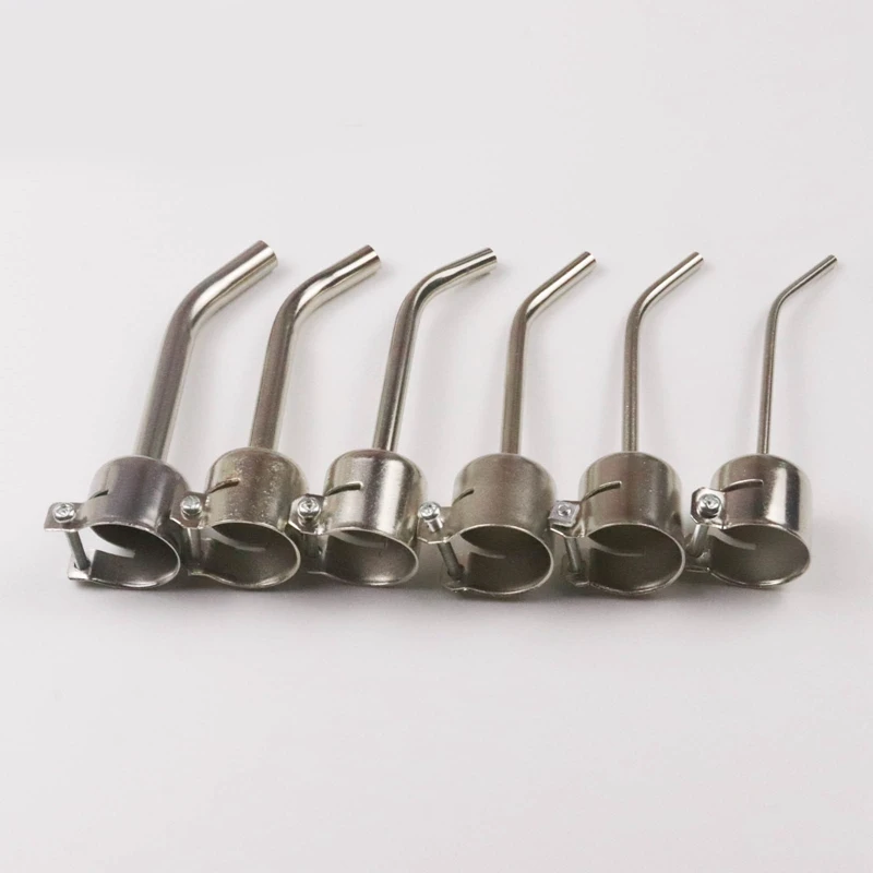 1Set 850 Hot Air Nozzle Extended Elbow Air Nozzle (With Color Difference) Silver