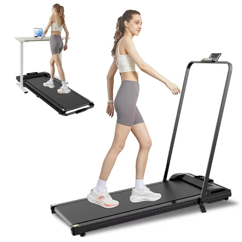 Portable Home Fitness Treadmill Foldable Electric Walking Mat with Handle Tilt Fitness Treadmill LED Display