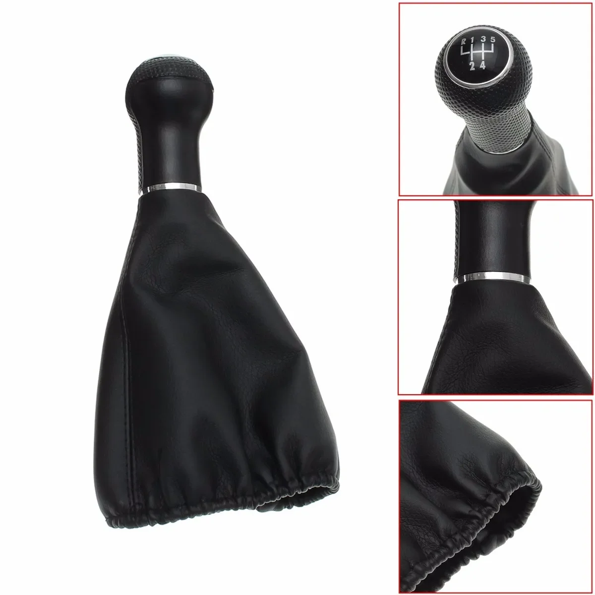 

5 Speed Manual Gear Stick Shift Gaiter Boot Lever Knob for VW POLO GOLF 2 Bora 1996 1997 1998 1999 2000 2001 2002 2003 - 2009
