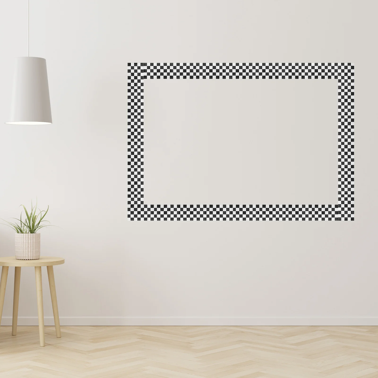 1 لفة أسود أبيض متقلب قشر عصا الحدود تقليم مقاوم للماء الفصول الدراسية لوحة الإعلانات ديكور ذاتية اللصق شارات جدارية ل