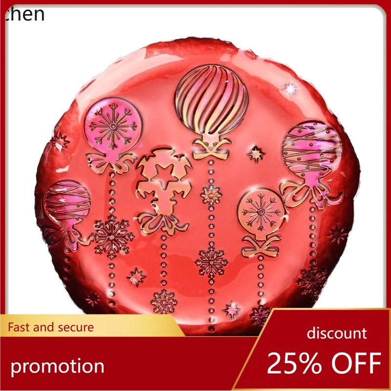 

HXL Wind Halloween Series Glass Steak Plate Western Tableware