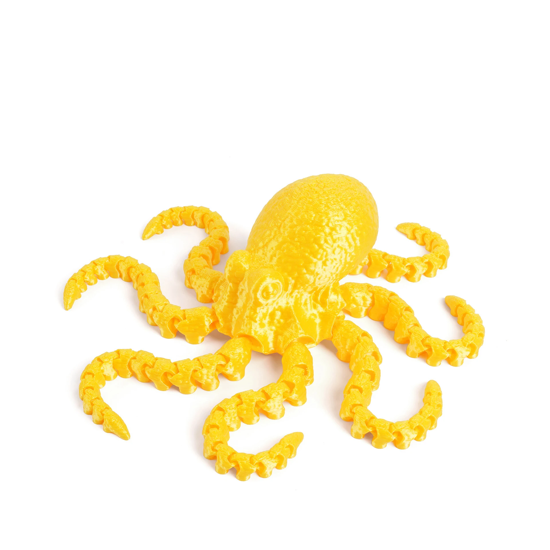 3D-Gedruckte Oktopus-Meerestier-Fidget-Spielzeuge mit Tentakeln, Flexible Reptilien-Actionfiguren, Cooles Skelett 15cm