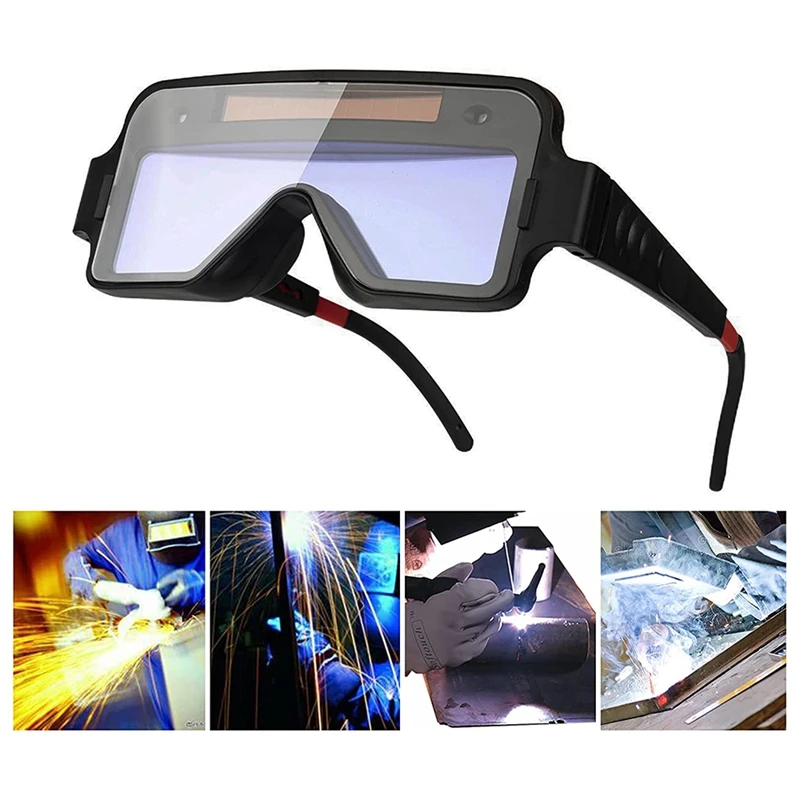 Welding Goggles Auto Darkening Solar Powered Welding Glasses Mask Helmet Welder Safety Protective Goggles Welder Glasses