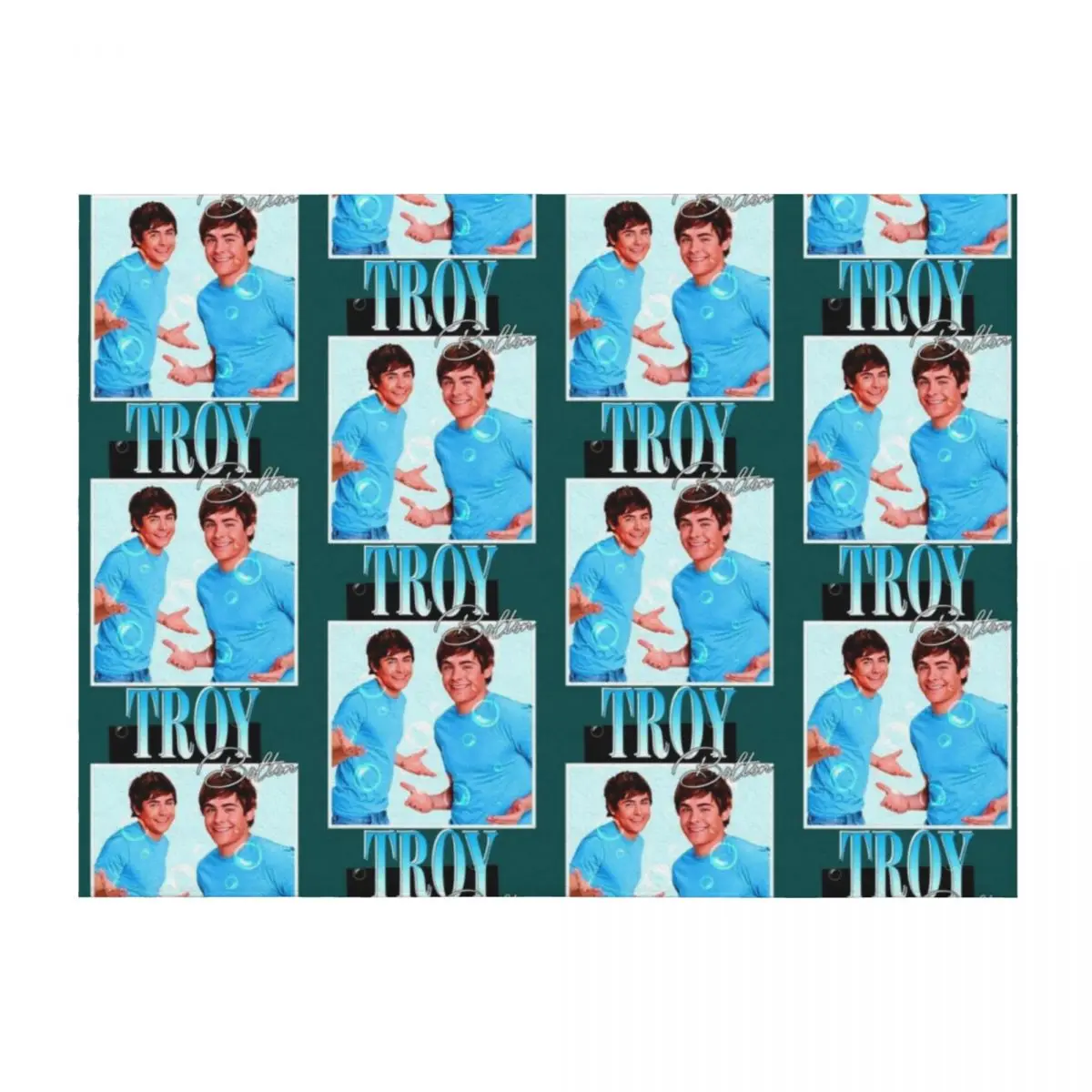 

Troy bolton Throw Blanket Single For Decorative Sofa Heavy Camping Blankets