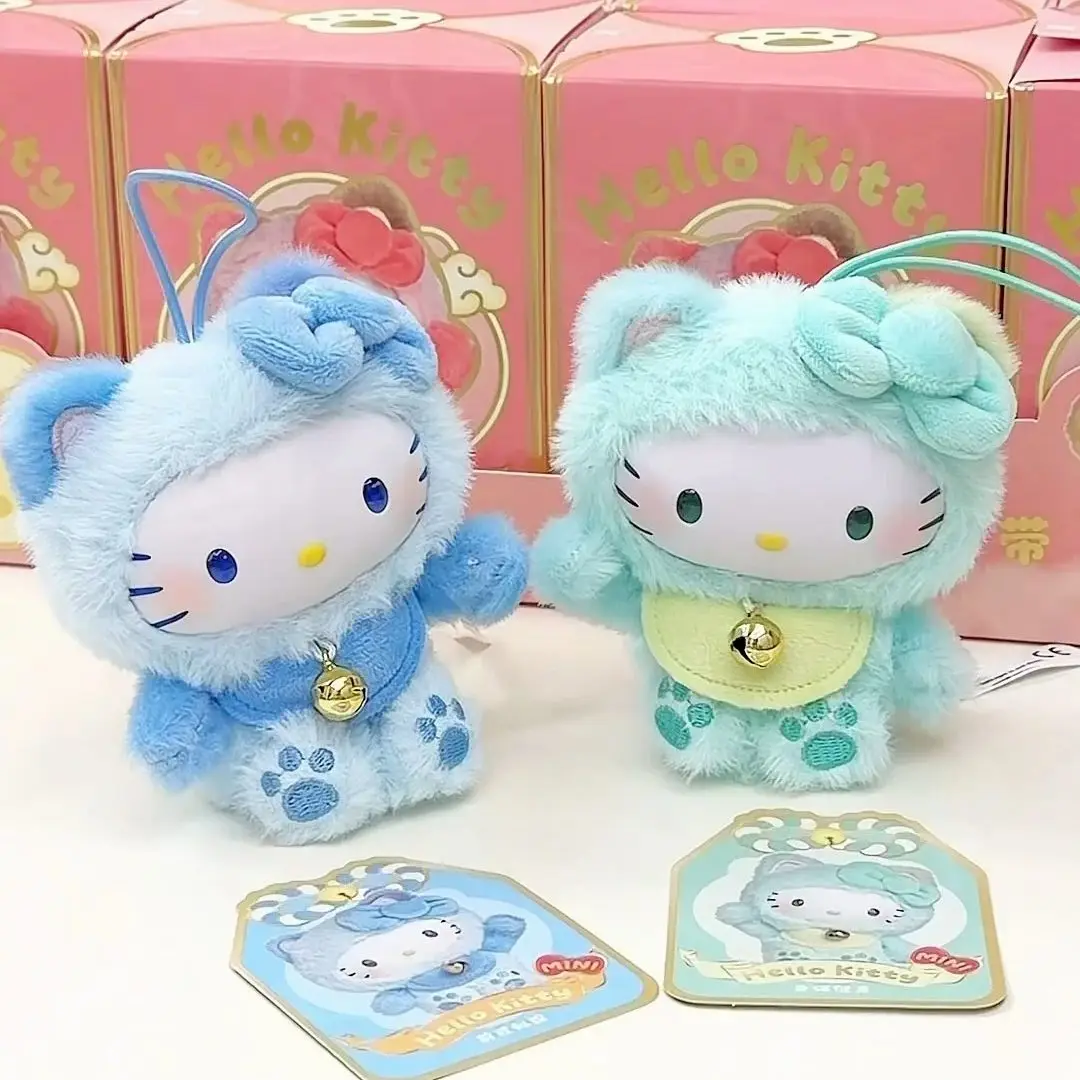 

Hot Genuine Hello Kitty Meow Blessing Blind Box Mini Vinyl Plush Cute Kitty Bag Pendant Keychain Mystery Box Girl Birthday Gifts