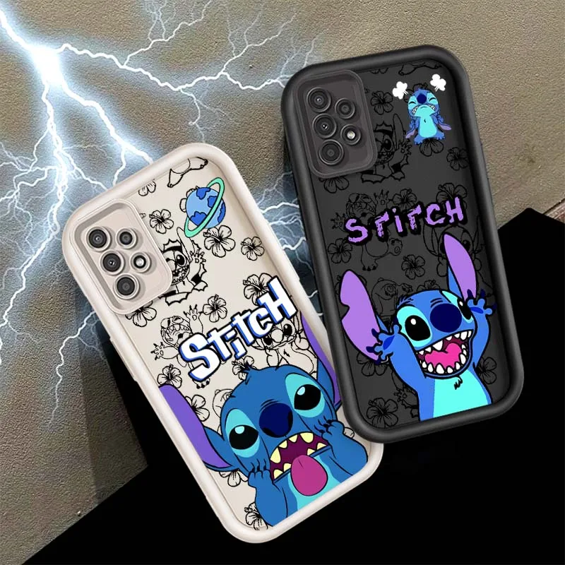 

Disney Cartoon Stitch For Samsung A73 A72 A56 A55 A54 A53 A35 A32 A25 A23 A21s A14 A05 5G Eye Ladder