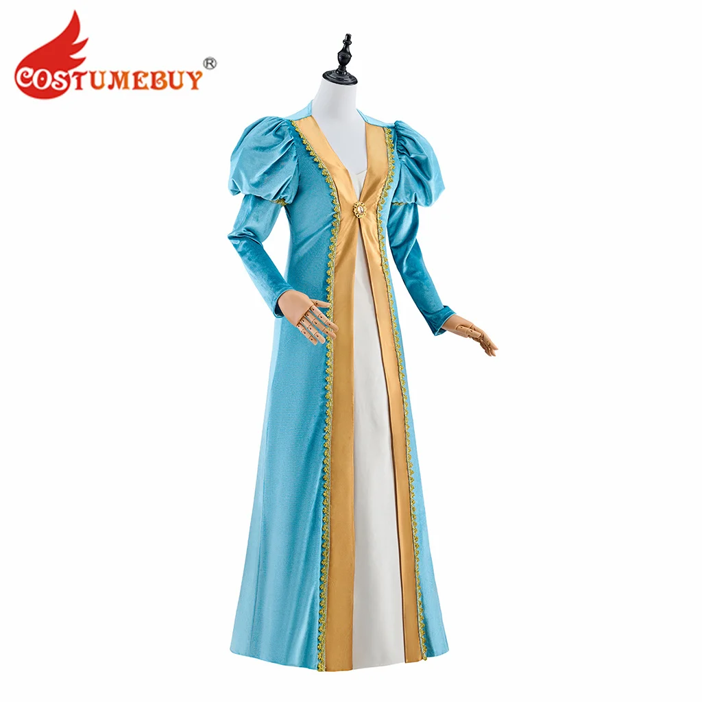

Women Victorian Tudor Renaissance Dress Blue Dress Gown Medieval Historical Costume Outfits