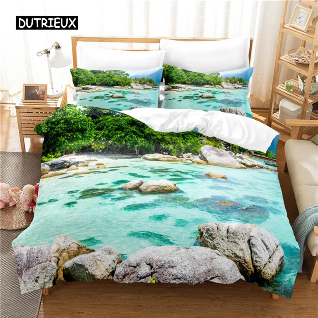 

Flowing Water Bedding Set Duvet Cover Set 3d Bedding Digital Printing Bed Linen Queen Size Bedding Set Fashion Design