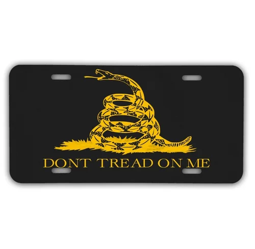 12 X 6 Don't Tread On Me Aluminum LICENSE PLATE FRONT USA MADE CAR SUV TRUCK Aluminum