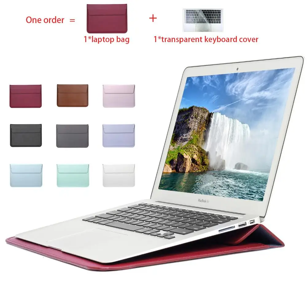 Laptop Bags For Apple Macbook Air13 11 Pro Retina13 15 12 inch Cases for New Air Pro 13.3 15.4with Touch Bar + keyboard cover