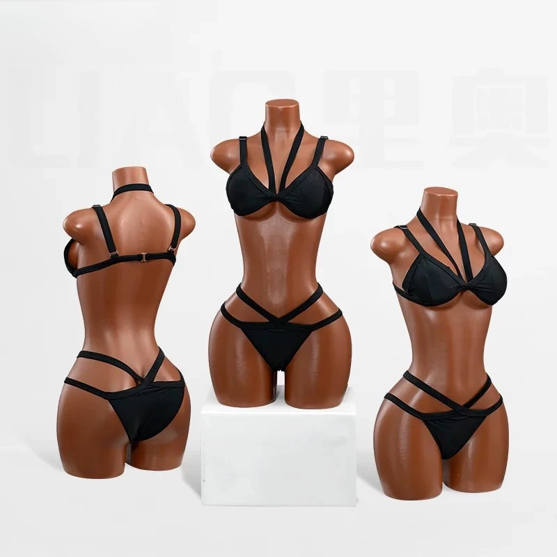 New Plus Size Female Half Body Plastic Mannequin Torso, Women Dress Form for Clothing Store Window Display
