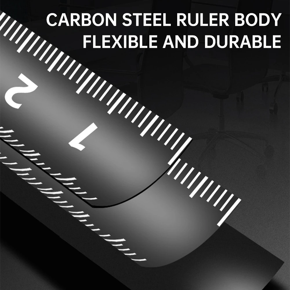 Tools 1Pcs 3/5M Black Carbon Steel Material Measuring Tape Retractable Ruler Multifunctional Household Woodworking Portable Mini